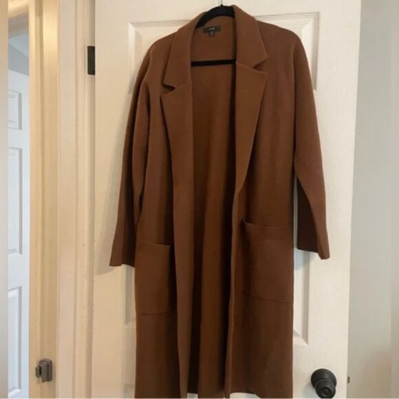 J.crew Ella open front long sweater coat cardigan blazer size L - Picture 5 of 10